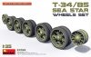 MiniArt 37033 T-34/85 SEA STAR WHEELS SET 1/35